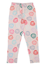 Load image into Gallery viewer, Doodle Girls Pack Of 2 Leggings AOP Printed Peach and Purple
