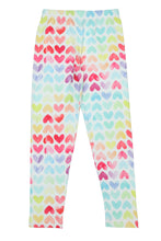 Load image into Gallery viewer, Doodle Girls Pack Of 2 Leggings AOP Printed Pink and White
