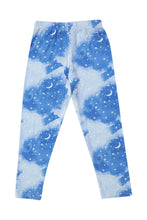 Load image into Gallery viewer, Doodle Girls Pack Of 2 Leggings AOP Printed Blue and White
